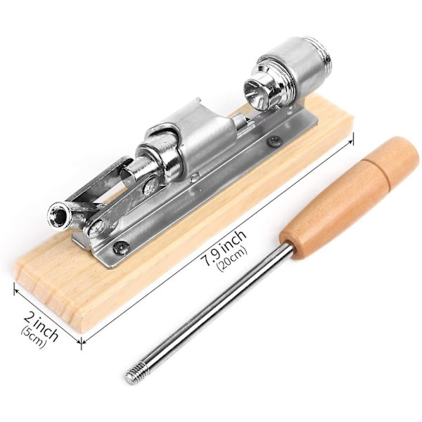 Tung Nut Pecan Cracker Plier Opener Tool Desktop Wood Base