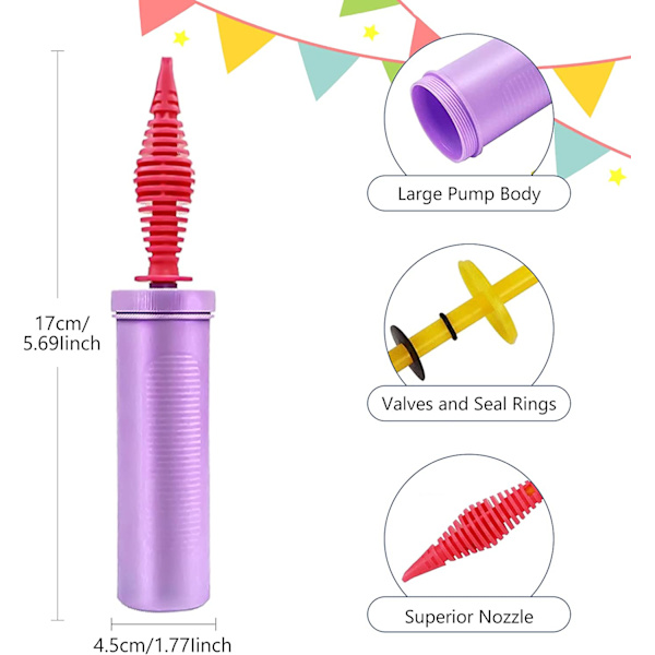 Ballongpump, 2 stycken manuell ballongpump manuell ballongpump A