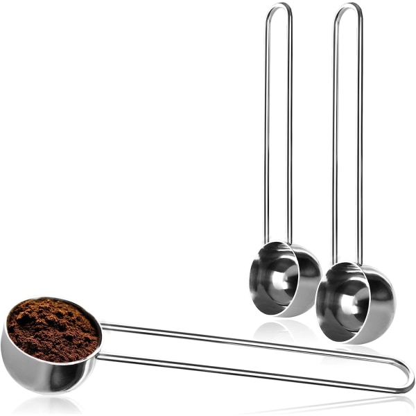 Rustfrie stålskaffeer - Måleskjeer for te, kaffe