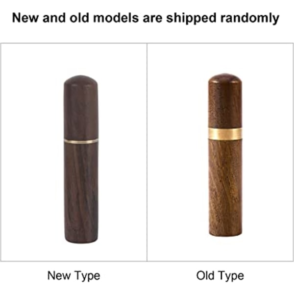 Cylindrisk tandpetare i trä (mörk färg, 17*83MM), handhållen