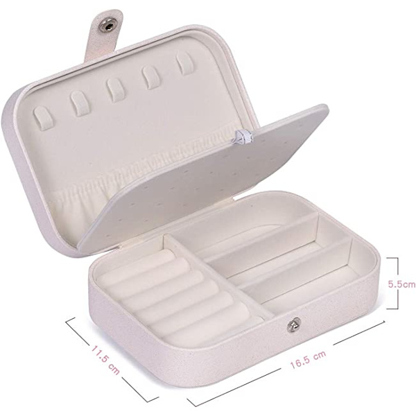 Smykkeæsker til kvinder, rejse smykkeorganisator 16 x 11 x 5 cm, pige