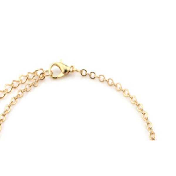 1 stykke sett (#1) Anklet Silver Bead Anklet Armbånd Beads Chain