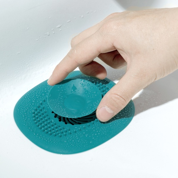 Sæt med 4 silikone afløbspropper til badekar, håndvask, kar, kar, Floor Pro