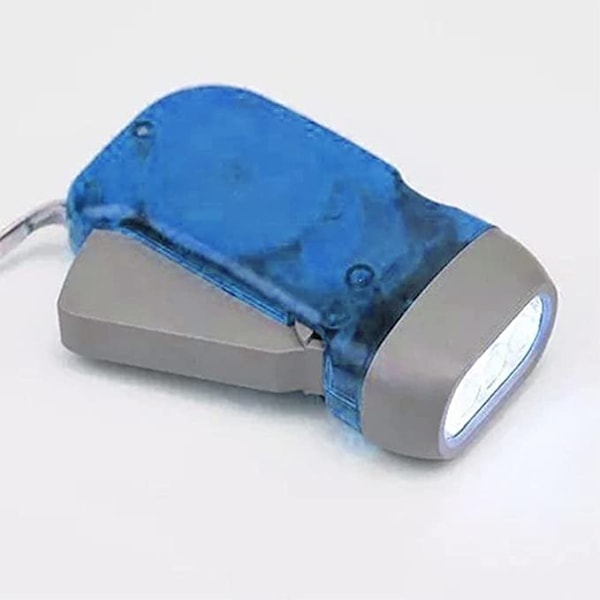Handvevad 3 LED Dynamo ficklampa för resor, nödsituationer, cam