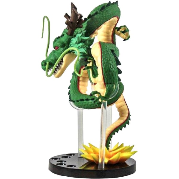 Resin Shenron Figur Shenlong Statue Sæt + 4,3 cm Krystalbold