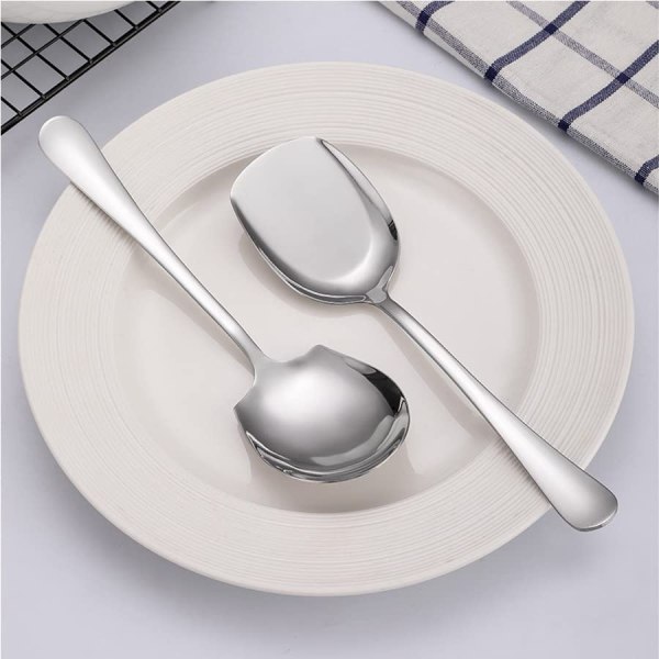 Tang Yuan 2 Stainless Steel Public Spoons Large Spoon Hotel Ateria