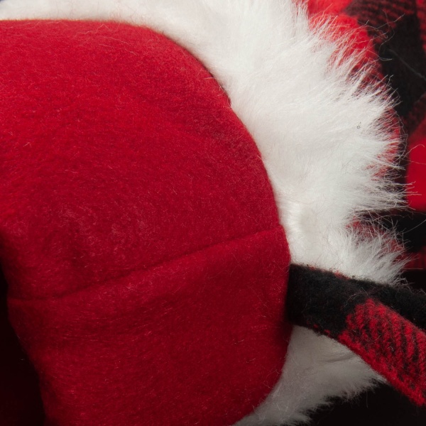 Julesokker sorte røde rutete sokker Juleboligpynt