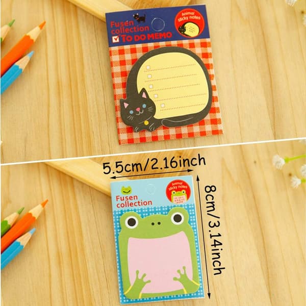 Mini Sticky Notes, 24 Pakker Farvede Sticky Notes, Køleskabs Sticky