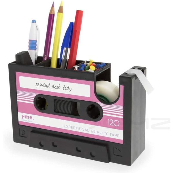 Creative Tape Pen Holder Box, Vintage Kasettinauha-annostelija Va