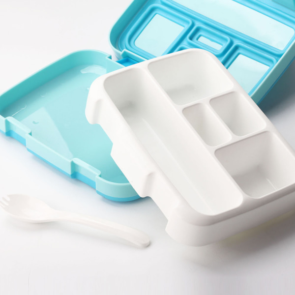 Bento Madkasse med 5 Rum, Børn og Småbørn BPA Fri Pla