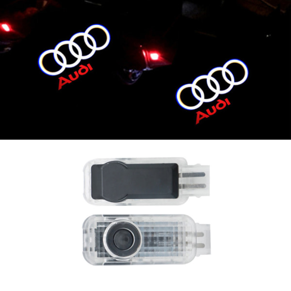 2x Led-yhteensopiva audi-oven valo logo projektori valo sty