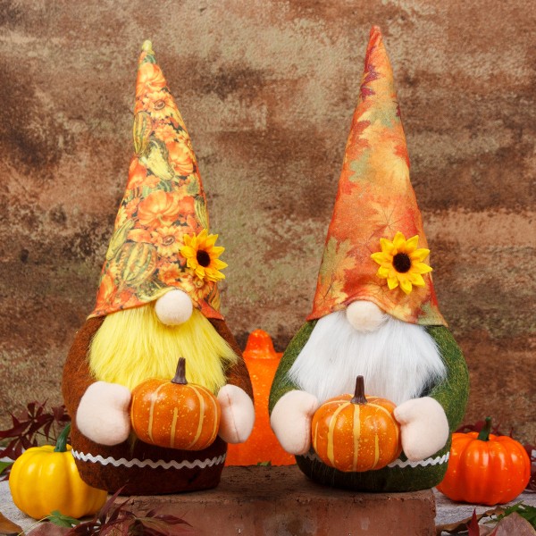 1 stk Thanksgiving Harvest Pumpkin Doll Faceless Doll A