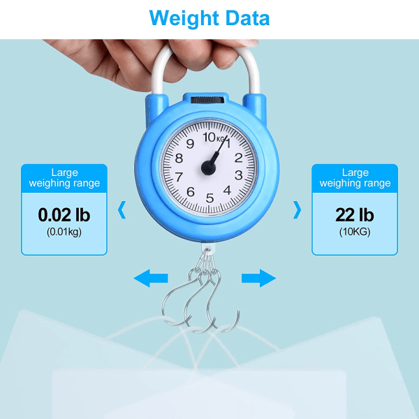 Bagasjeskala, maks 10 kg belastningsskala, liten og bærbar med Comfo