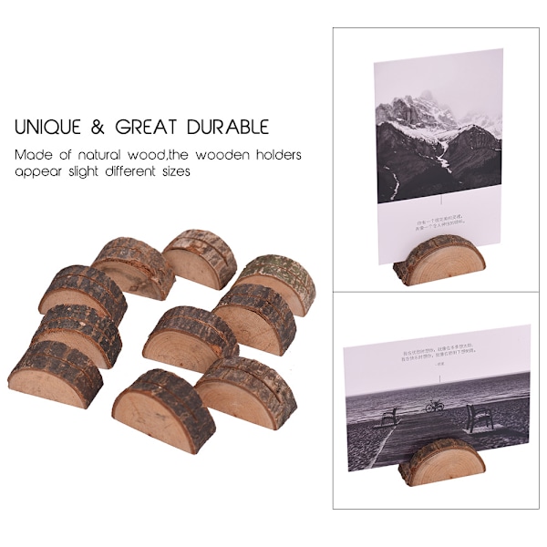 20 stk. Plasskort Holder Fotoholder Tre Kort Holder