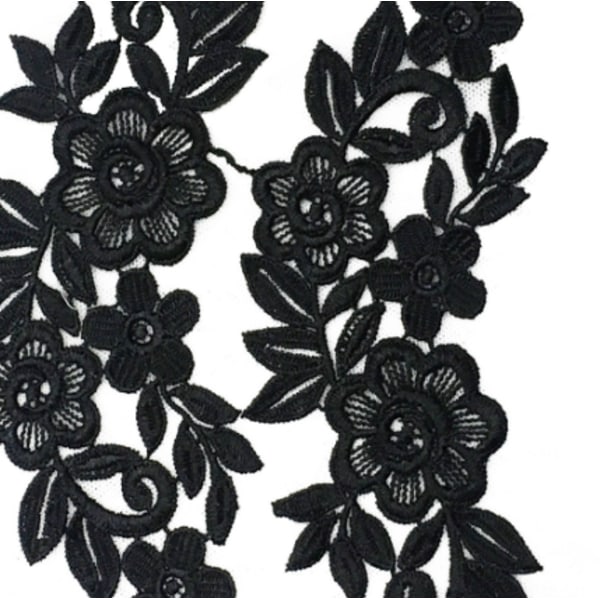 2 blommor à 28 x 14 cm En bit, Ecusson Patch Badge Applique Fl