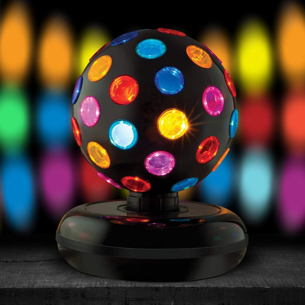 Disco Ball Lampe 360 graders bevegelse Roterende flerfarget Cha
