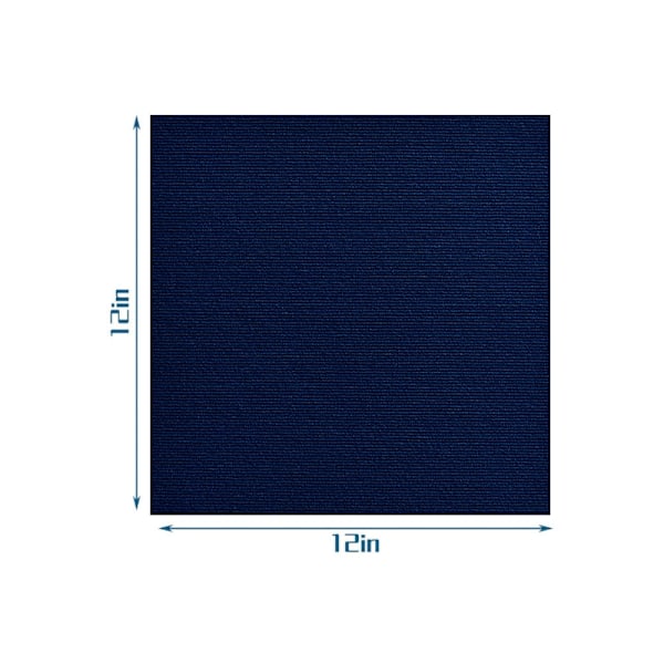 Teppefliser 30 x 30 cm Selvklebende Teppefliser Sklisikre Gjenbrukbare Teppeflater (10 stk) Dark Blue