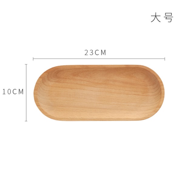 2-delad japansk tallrik servisbricka bokträ tallriksbricka