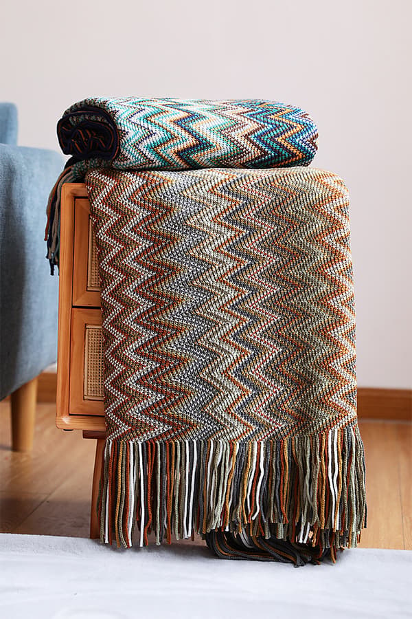 Bohemian tæppe Air Conditioning Nap tæppe Tyk Sofa Bl