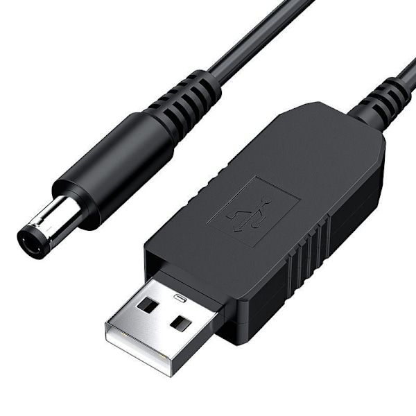 USB 5V til 12V DC Kabel, Spændingsforøger Konverteringskabel 5V til 12V DC, 3 Fods USB Strømkabel