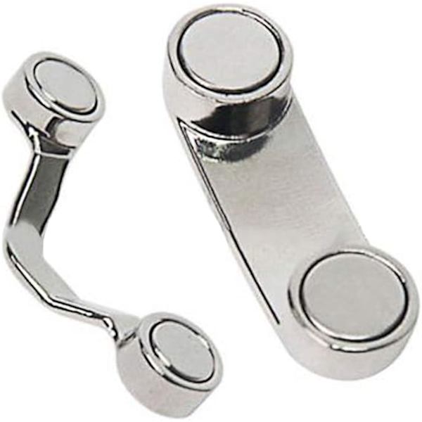 2 stk magnetiske brilleklips - rustfritt stål