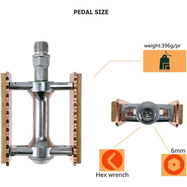 Ultra lette aluminiumlegerings cykelpedal til landevejscykler