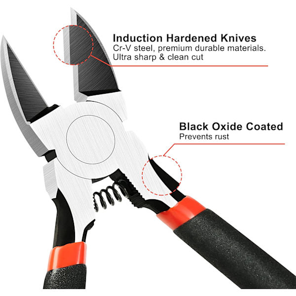 Trådskærere til håndværk Flush Cut Tænger 6 tommer Wire Clippers Mi