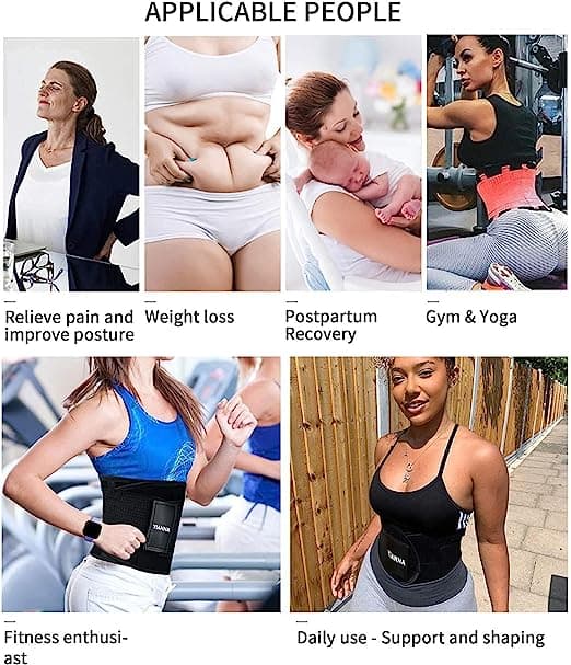 Magebelte for menn og kvinner Trening Rose M
