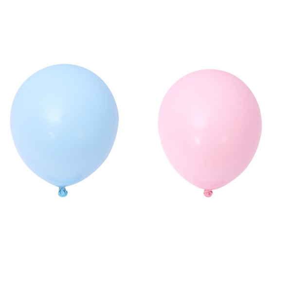 110 deler ballongbue macaron rosa blå ballongkrans sett til