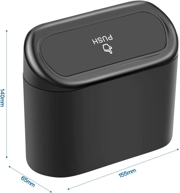 Multifunktionell bil-sopkorg med lock Car Trash Can Mini Trash C