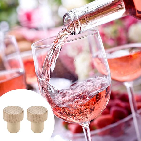 10-pack T-formade vinstoppare, korkpropp, återanvändbar T-formad