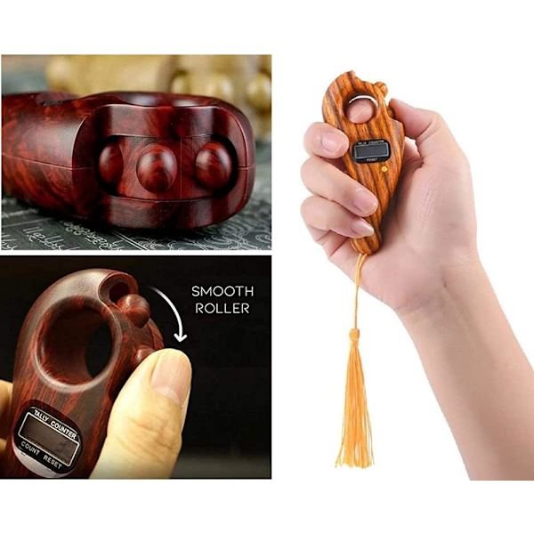 2 stk. Digital Perleteller, Digital Fingerteller, Buddha Perleteller