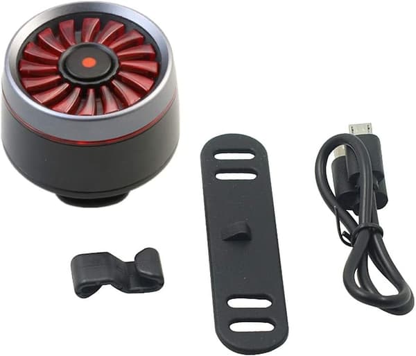Cykelbakljus, smart broms USB-laddningsbart cykelbakljus,