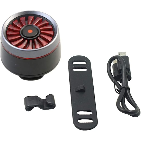 Sykkel baklys, smart brems USB oppladbar sykkel baklys,