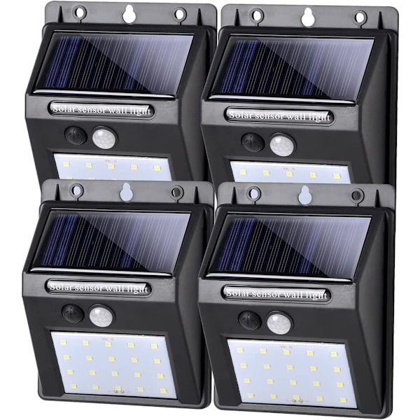5 st utomhus solcellslampa, LED solcellslampa med rörelsesensor, Ga