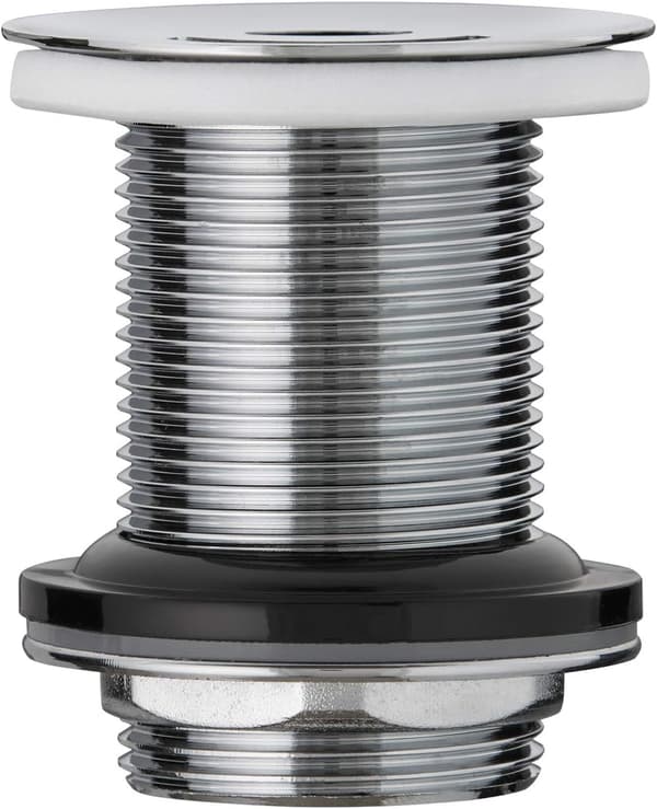 60 mm fritflydende håndvaskventil i designer messing, forkromet