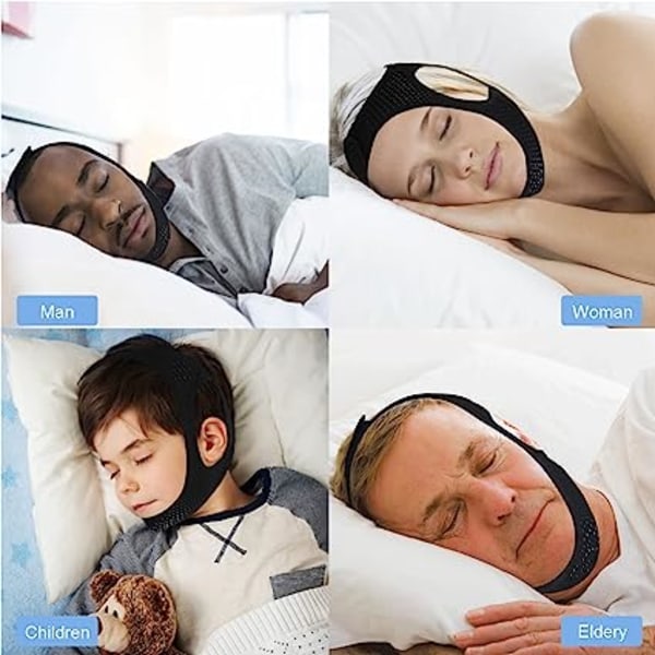 Hagestrop til CPAP Bruger Anti-Snorken Device - Åndbar CPAP Ch