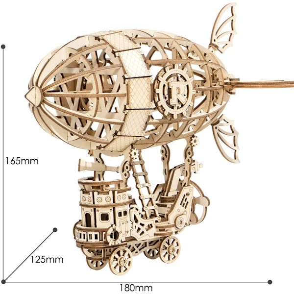 Træpuslespil 3D Jigsaw Mekanisk Model Konstruktionslegetøj Gave