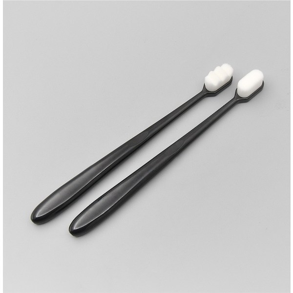 4 kpl (Black and White Wave) Micro Nano Soft Toothbrush Manua