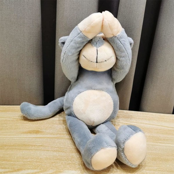 Tegneserie Animal Curtain Tiebacks Sett med 2, Long Tailed Monkey, Kid