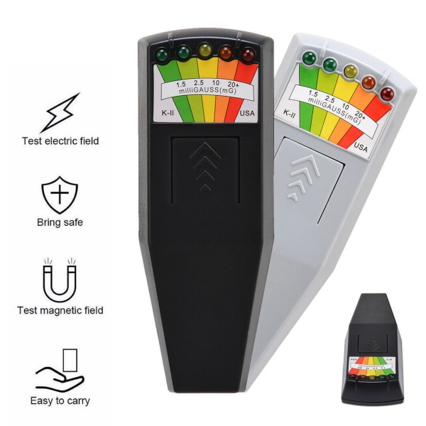 Emf Meter magnetfältsdetektor med 9v batterier Spökjakt