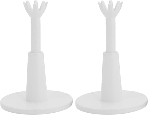 Hvit - 2 stk justerbar golftee, treningsteeholder, golftog