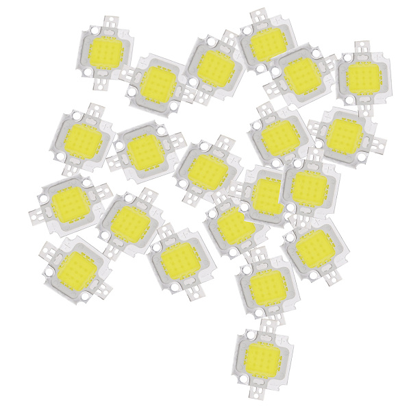 20 st nya högkvalitativa vita LED-lampor med hög effekt 10w LED-chip 900