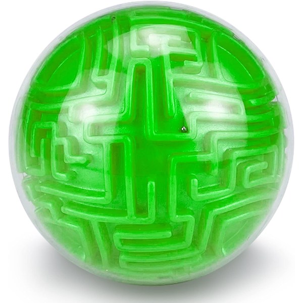 Puzzles Brain Game (grønn) - 3D-labyrint med utfordrende utfordringer