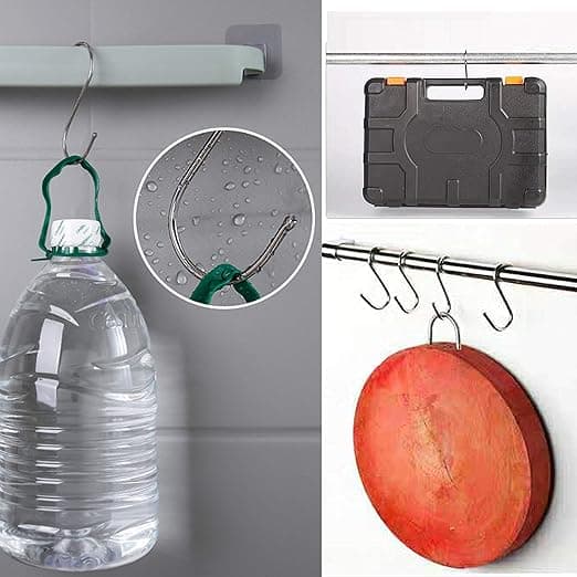 60 st s-formade krokar för kök, badrum, sovrum och kontor, s