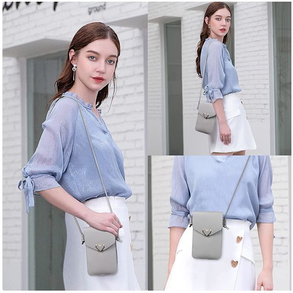 Damväskor, liten mobiltelefonväska, PU-läder, dammini-crossbody