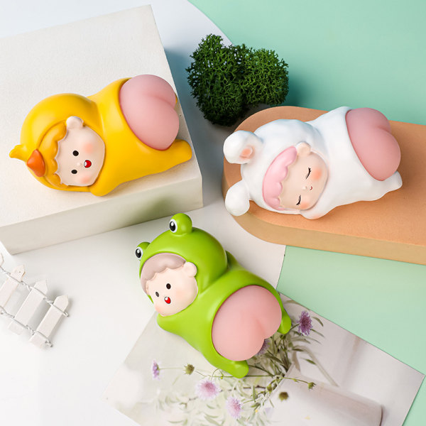 Liten nattlampa Cure Decompression Toy Bedlight - Anka