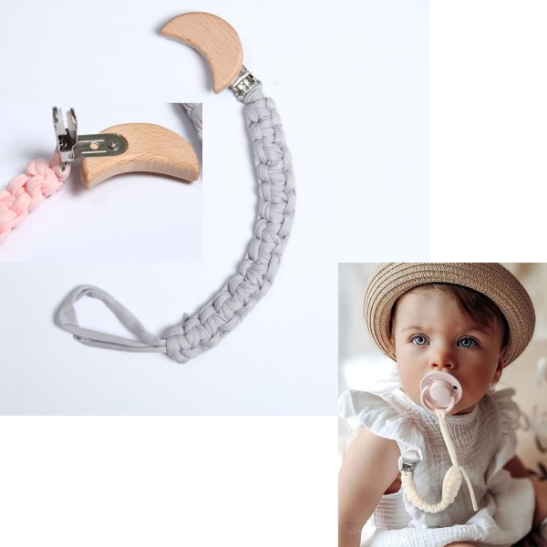 One Piece (Moon Grey, ca. 30 cm lang) Baby sutteclips - Univ