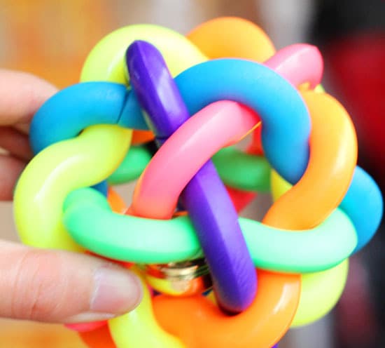 Naturlig gummibold, diameter 6 cm