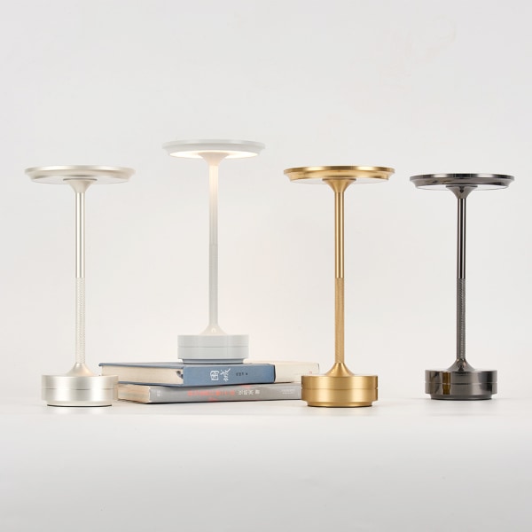 Trådløs bordlampe, oppladbart bærbart batteridrevet LED De